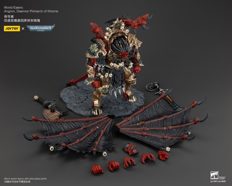 Warhammer 40K World Eaters Angron, Daemon Primarch of Khorne 1/18 Scale Action Figure - Image 15