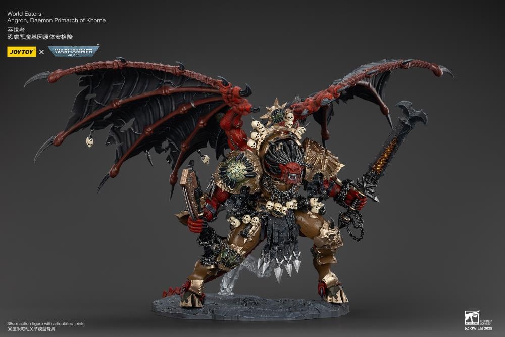 Warhammer 40K World Eaters Angron, Daemon Primarch of Khorne 1/18 Scale Action Figure - Image 3