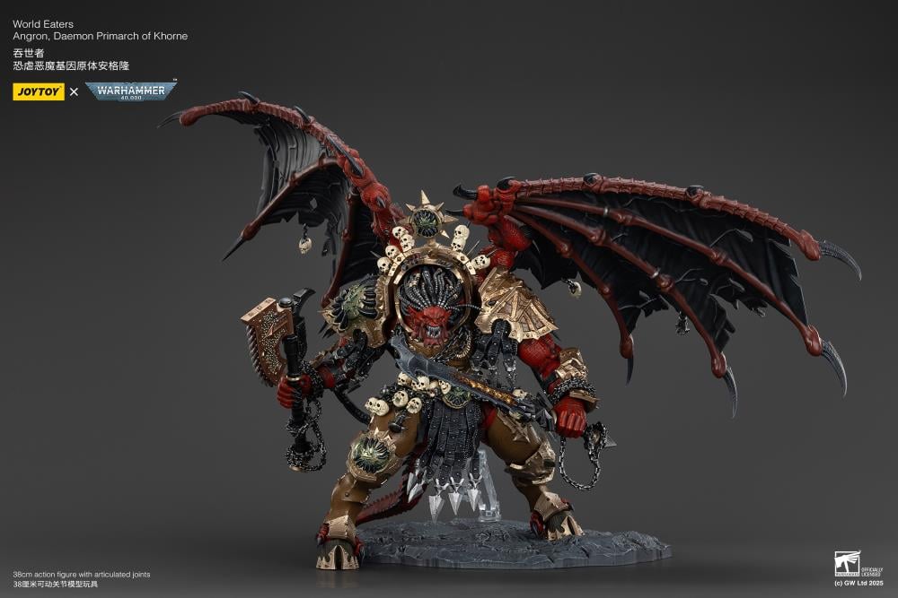 Warhammer 40K World Eaters Angron, Daemon Primarch of Khorne 1/18 Scale Action Figure - Image 4