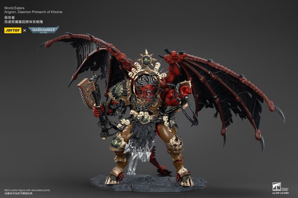 Warhammer 40K World Eaters Angron, Daemon Primarch of Khorne 1/18 Scale Action Figure - Image 5