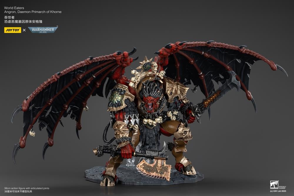 Warhammer 40K World Eaters Angron, Daemon Primarch of Khorne 1/18 Scale Action Figure - Image 6