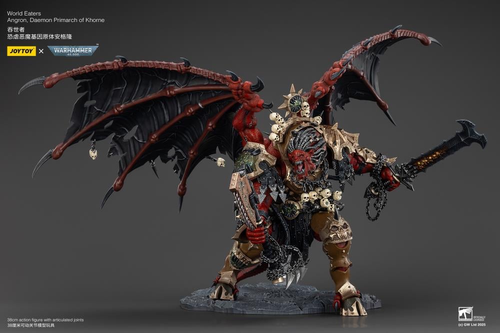 Warhammer 40K World Eaters Angron, Daemon Primarch of Khorne 1/18 Scale Action Figure - Image 7