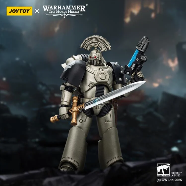Warhammer The Horus Heresy Iron Warriors MKVI Tactical Sergeant with Power Sword and Plasma Pistol 1/18 Scale Action Figure - Image 2