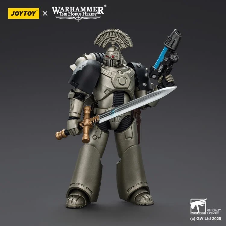 Warhammer The Horus Heresy Iron Warriors MKVI Tactical Sergeant with Power Sword and Plasma Pistol 1/18 Scale Action Figure - Image 3