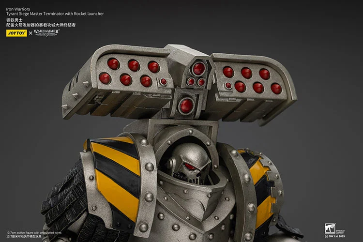 Warhammer The Horus Heresy Iron Warriors Tyrant Siege Master Terminator with Rocket Launcher 1/18 Scale Action Figure - Image 10