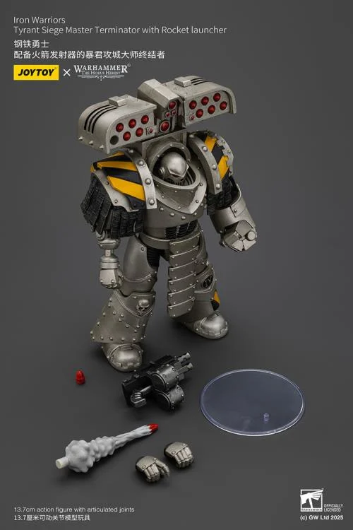 Warhammer The Horus Heresy Iron Warriors Tyrant Siege Master Terminator with Rocket Launcher 1/18 Scale Action Figure - Image 11