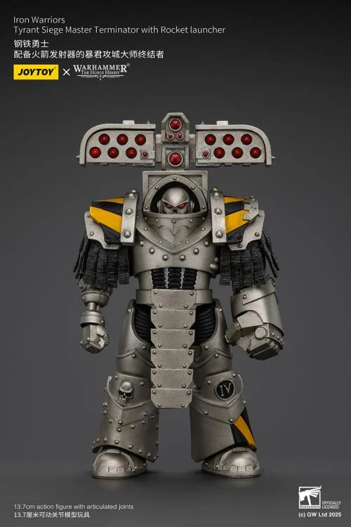 Warhammer The Horus Heresy Iron Warriors Tyrant Siege Master Terminator with Rocket Launcher 1/18 Scale Action Figure - Image 2