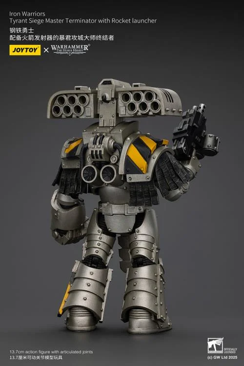 Warhammer The Horus Heresy Iron Warriors Tyrant Siege Master Terminator with Rocket Launcher 1/18 Scale Action Figure - Image 5