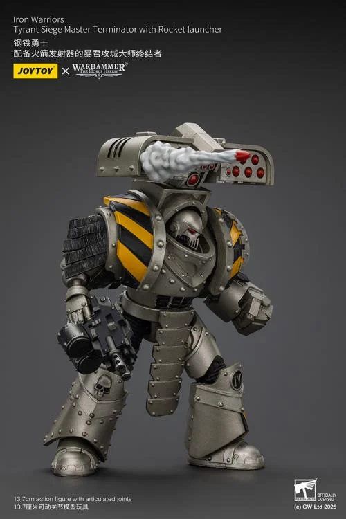Warhammer The Horus Heresy Iron Warriors Tyrant Siege Master Terminator with Rocket Launcher 1/18 Scale Action Figure - Image 8