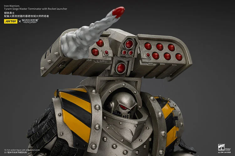 Warhammer The Horus Heresy Iron Warriors Tyrant Siege Master Terminator with Rocket Launcher 1/18 Scale Action Figure - Image 9