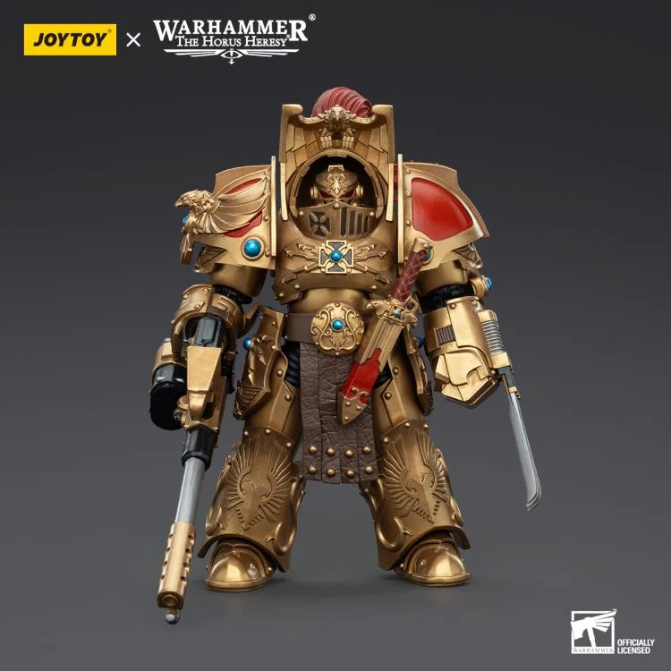 Warhammer The Horus Heresy Legio Custodes Aquilon Terminator Squad Aquilon with Infernus Firepike 1/18 Scale Action Figure - Image 3