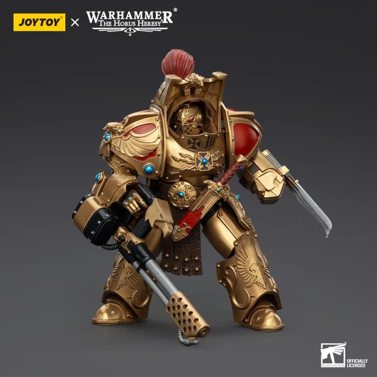 Warhammer The Horus Heresy Legio Custodes Aquilon Terminator Squad Aquilon with Infernus Firepike 1/18 Scale Action Figure - Image 5