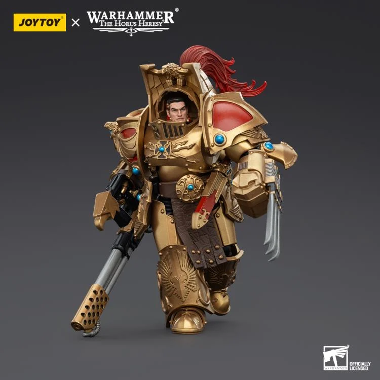 Warhammer The Horus Heresy Legio Custodes Aquilon Terminator Squad Aquilon with Infernus Firepike 1/18 Scale Action Figure - Image 6
