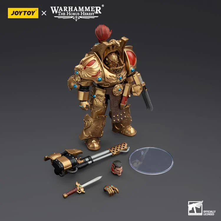 Warhammer The Horus Heresy Legio Custodes Aquilon Terminator Squad Aquilon with Infernus Firepike 1/18 Scale Action Figure - Image 7