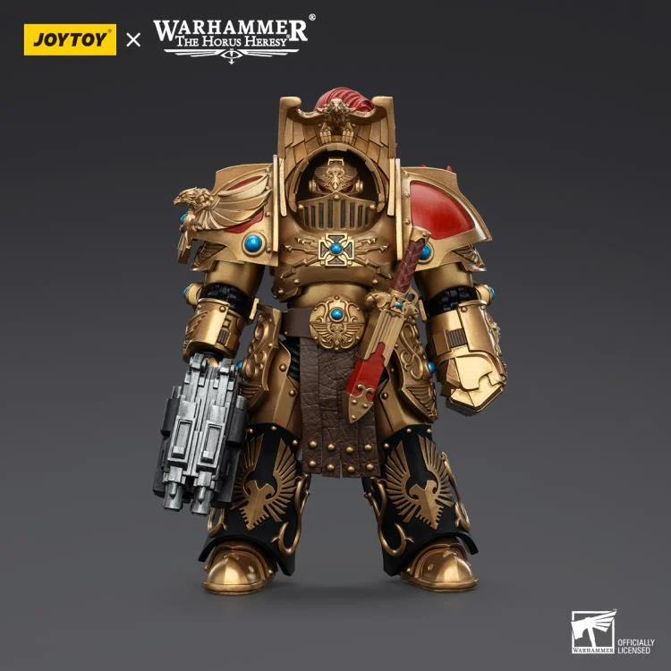 Warhammer The Horus Heresy Legio Custodes Aquilon Terminator Squad Aquilon with Lastrum Storm Bolter 1/18 Scale Action Figure - Image 3