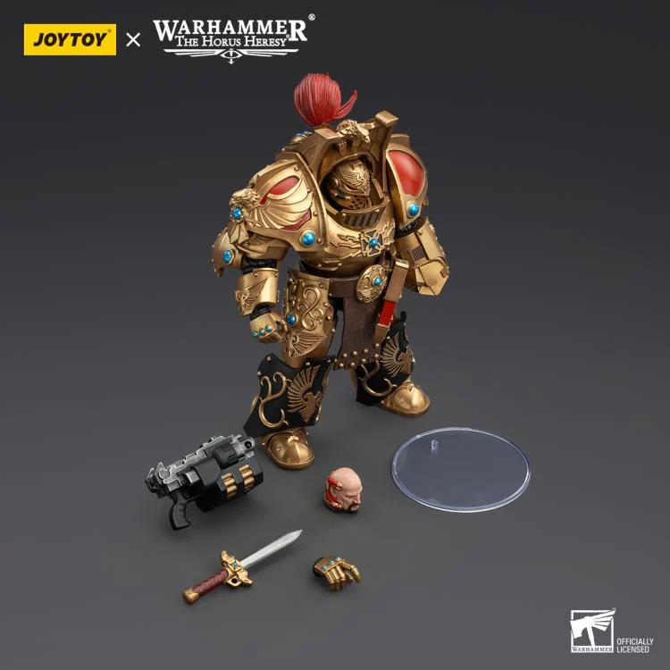 Warhammer The Horus Heresy Legio Custodes Aquilon Terminator Squad Aquilon with Lastrum Storm Bolter 1/18 Scale Action Figure - Image 7