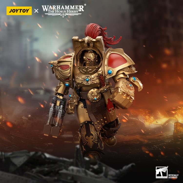 Warhammer The Horus Heresy Legio Custodes Aquilon Terminator Squad Aquilon with Twin-Linked Adrathic Destructor 1/18 Scale Action Figure - Image 2