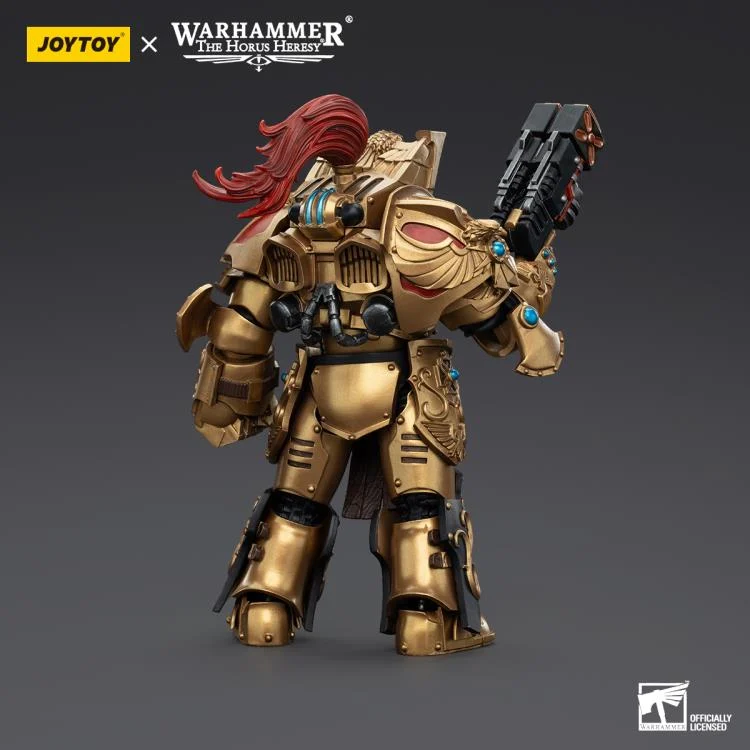 Warhammer The Horus Heresy Legio Custodes Aquilon Terminator Squad Aquilon with Twin-Linked Adrathic Destructor 1/18 Scale Action Figure - Image 4