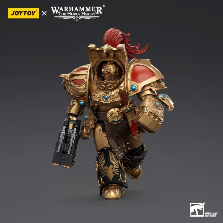 Warhammer The Horus Heresy Legio Custodes Aquilon Terminator Squad Aquilon with Twin-Linked Adrathic Destructor 1/18 Scale Action Figure - Image 5