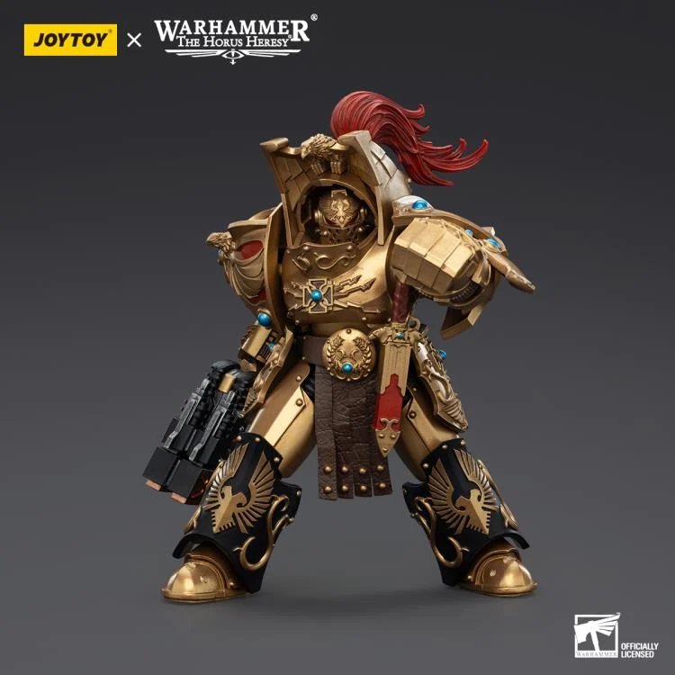 Warhammer The Horus Heresy Legio Custodes Aquilon Terminator Squad Aquilon with Twin-Linked Adrathic Destructor 1/18 Scale Action Figure - Image 6