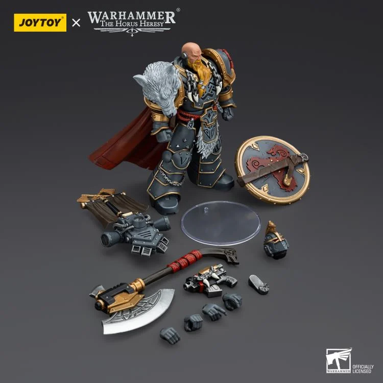Warhammer The Horus Heresy Space Wolves Legion Praetor with Power Axe and Combat Shield 1/18 Scale Action Figure - Image 6