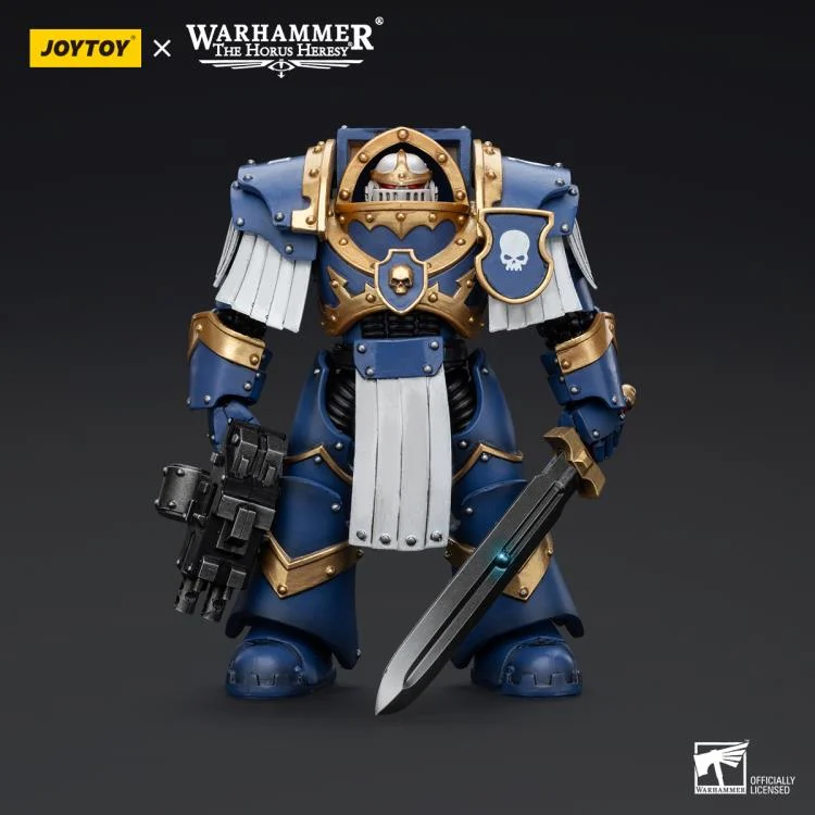 Warhammer The Horus Heresy Ultramarines Cataphractii Terminator Squad Sergeant with Power Sword 1/18 Scale Action Figure - Image 3