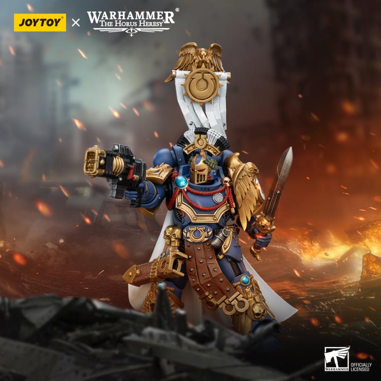 Warhammer The Horus Heresy Ultramarines Legion Praetor with Power Sword and Volkite Serpenta 1/18 Scale Action Figure - Image 11