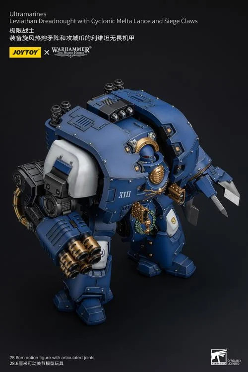 Warhammer The Horus Heresy Ultramarines Leviathan Dreadnought with Cyclonic Melta Lance and Siege Claw 1/18 Scale Action Figure - Image 13