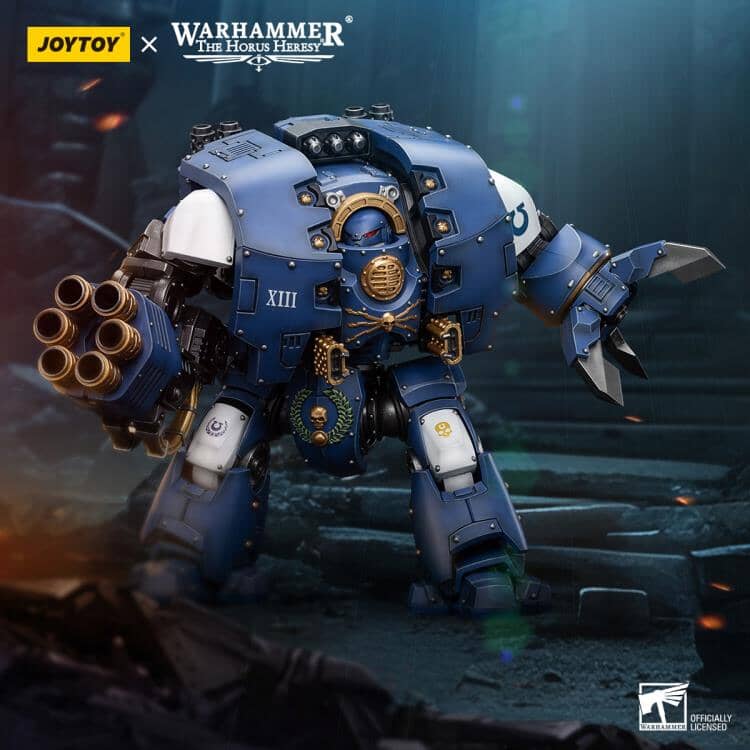 Warhammer The Horus Heresy Ultramarines Leviathan Dreadnought with Cyclonic Melta Lance and Siege Claw 1/18 Scale Action Figure - Image 2