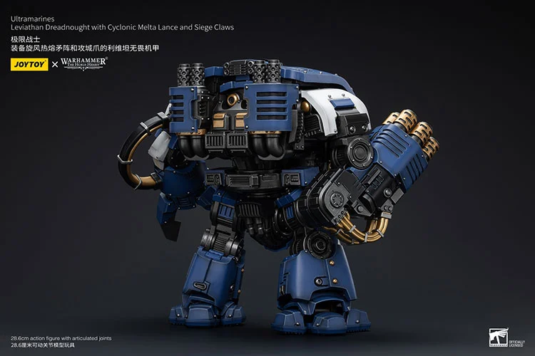 Warhammer The Horus Heresy Ultramarines Leviathan Dreadnought with Cyclonic Melta Lance and Siege Claw 1/18 Scale Action Figure - Image 4