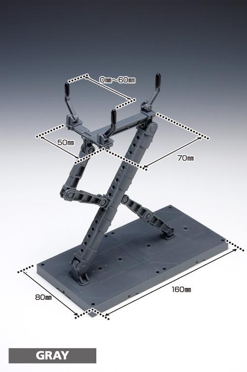 Wave POSING ARM (BLACK) - Display Stand with Versatile Claws for Various Model Subjects - Image 2