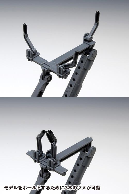 Wave POSING ARM (BLACK) - Display Stand with Versatile Claws for Various Model Subjects - Image 3
