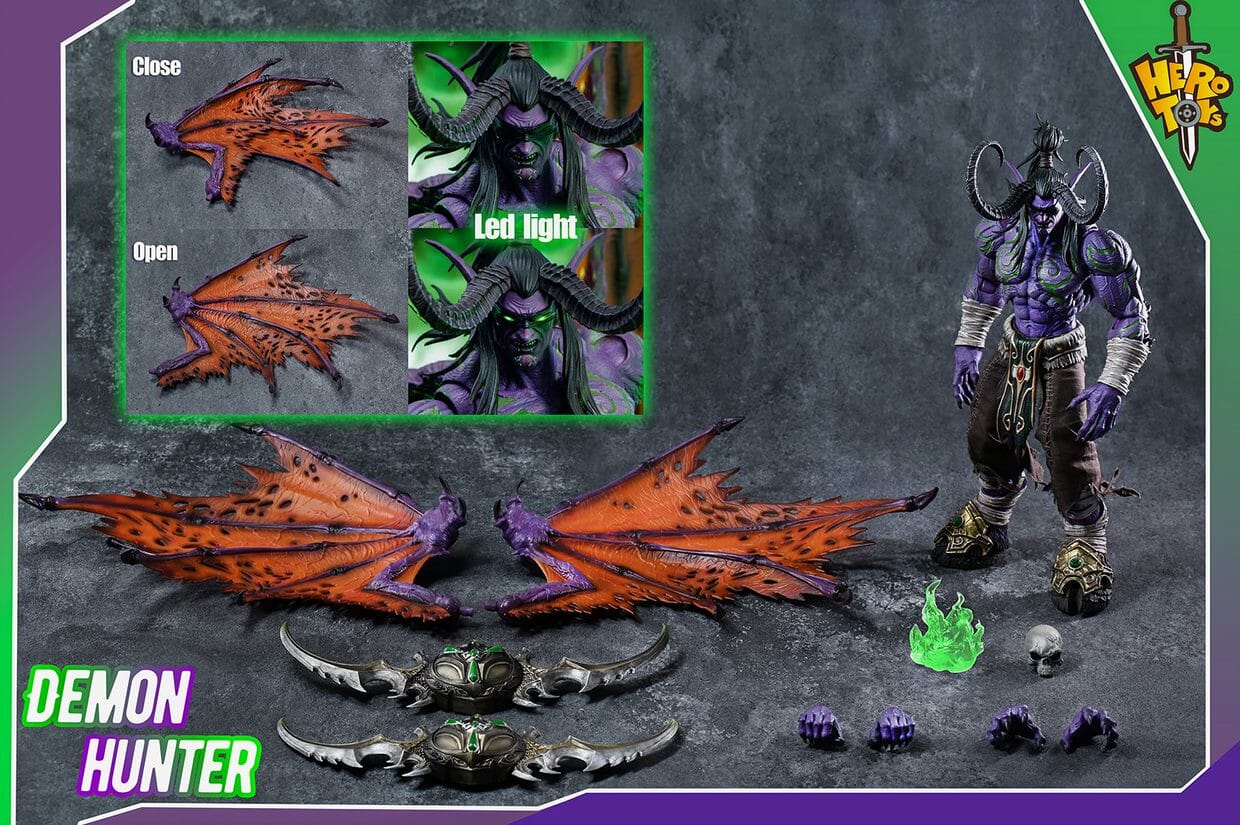 World of Warcraft Demon Hunter Illidan Stromrage Figure - Image 5