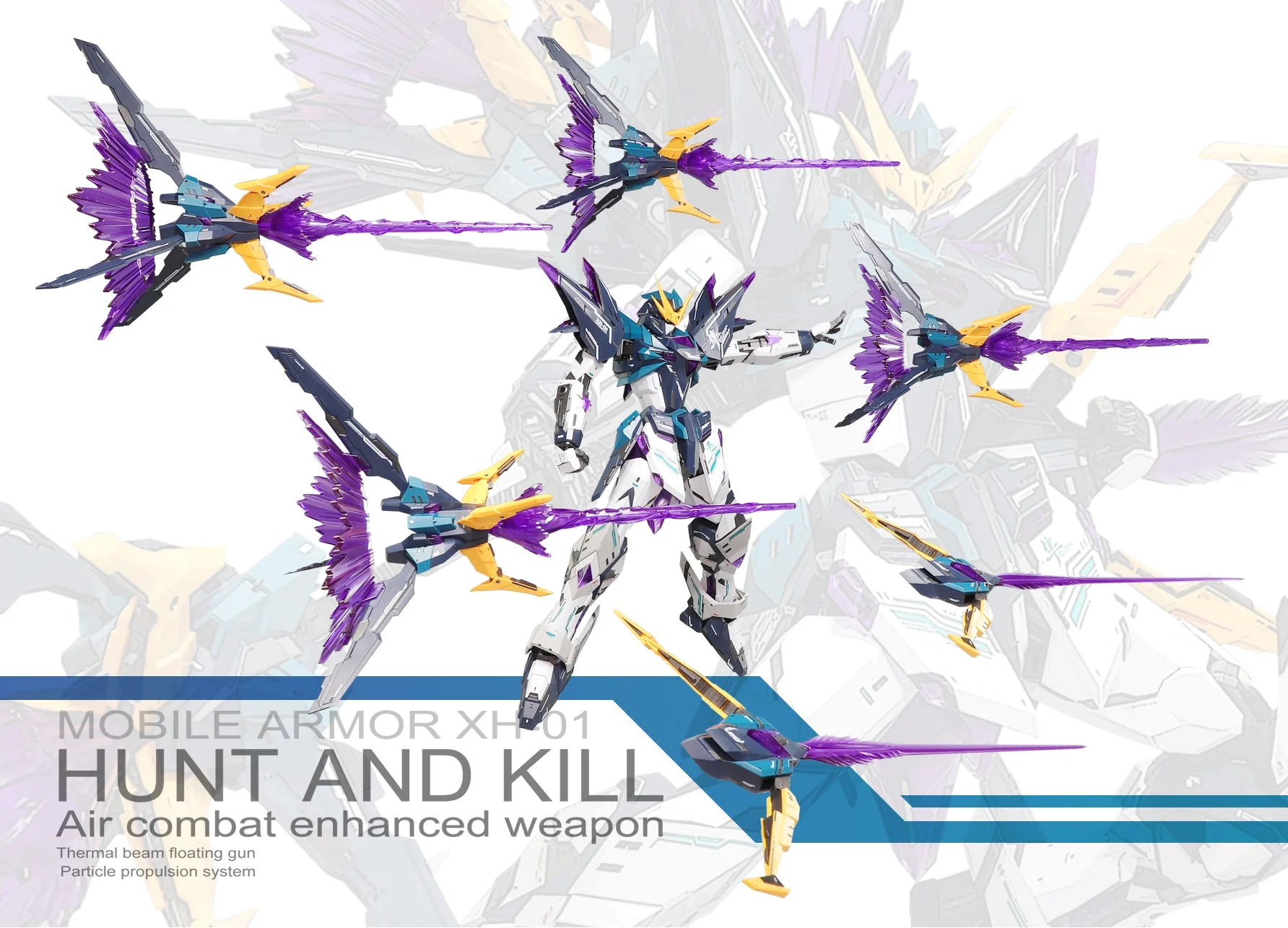 XH-01 Hunting Falcon 1/100 Scale Model Kit - Image 9