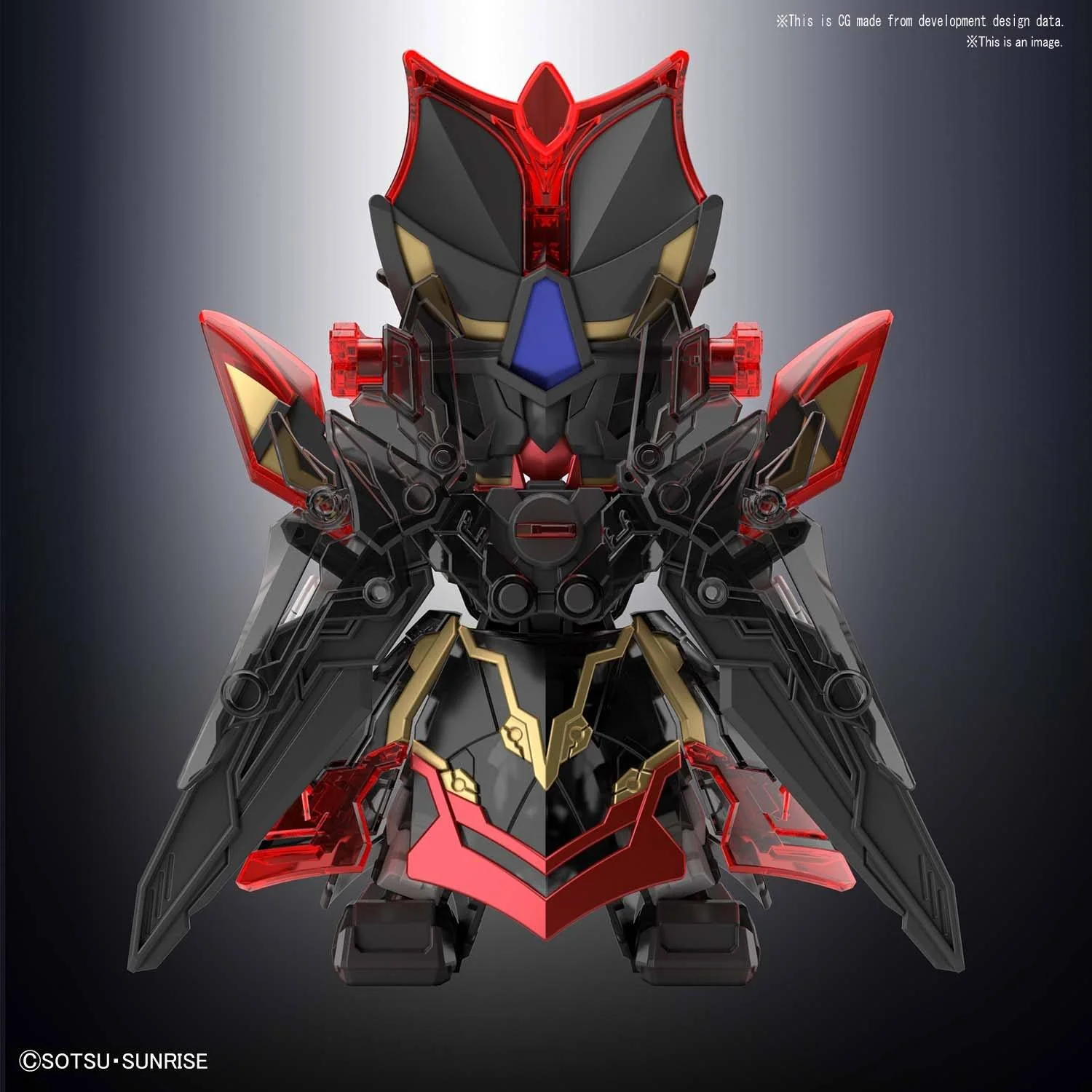 SD Gundam World Sangoku Soketsuden #25 Xun Yu Strike Noir Model Kit - Image 7