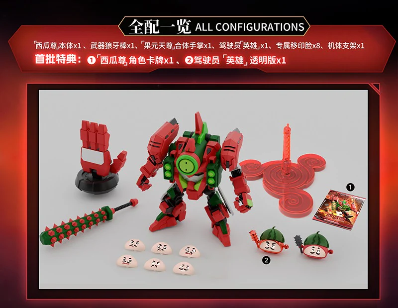 Fruity Robo Melon Guardian Model Kit - Image 13