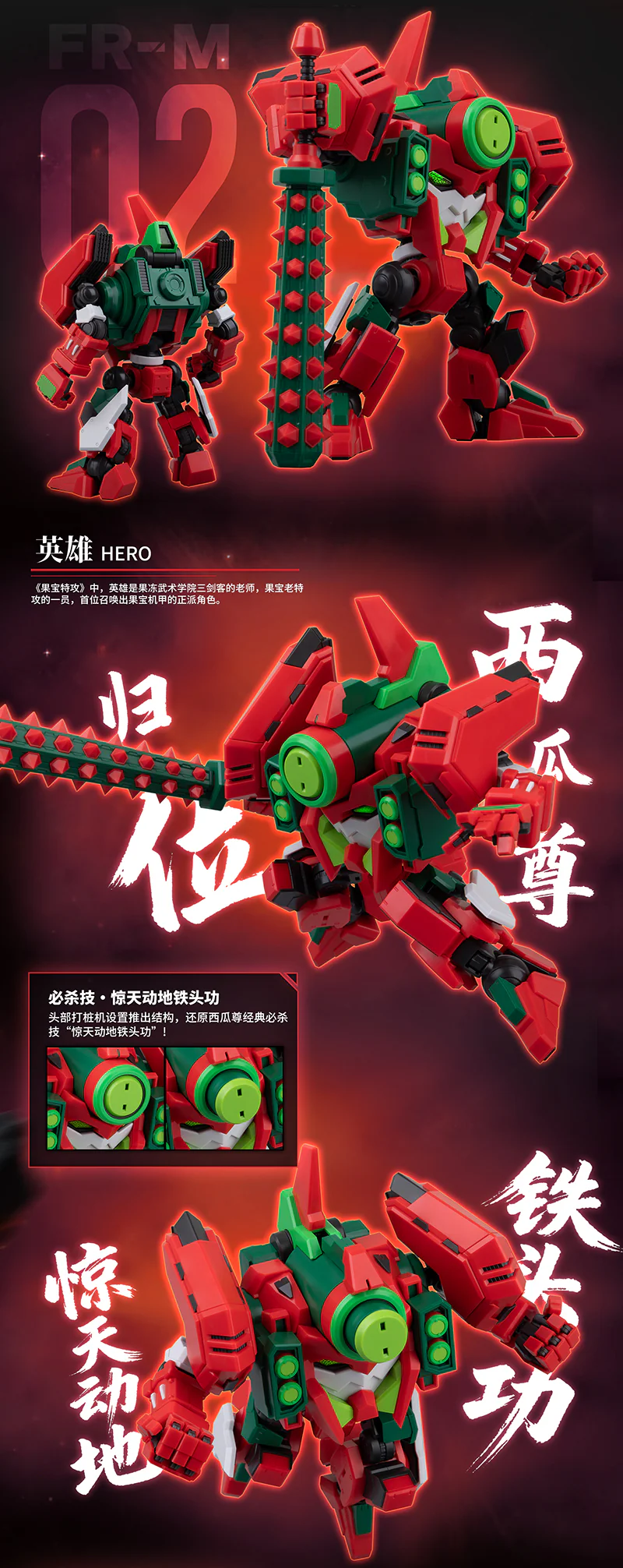 Fruity Robo Melon Guardian Model Kit - Image 9