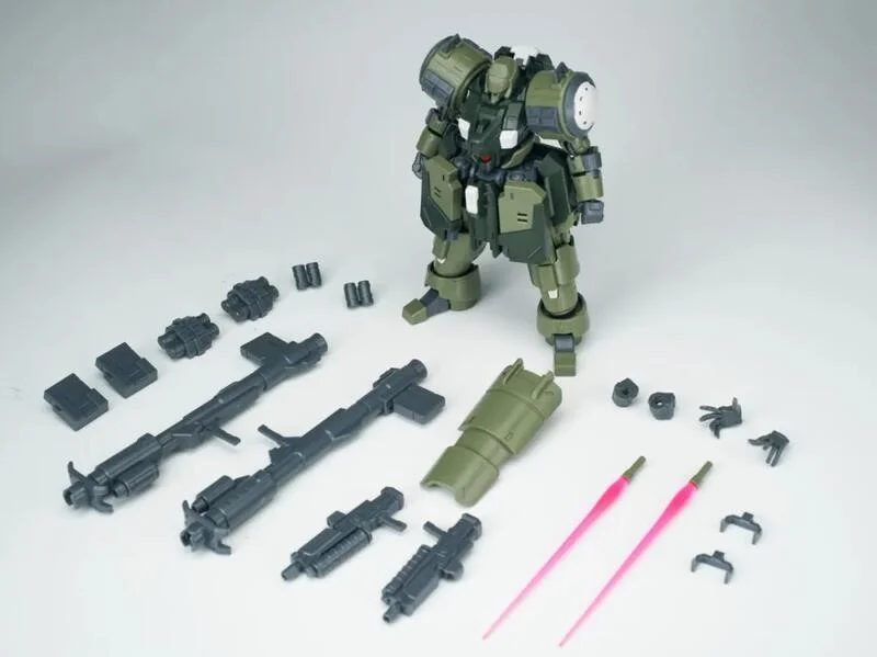 Ultra Action Trooper Series ZA-08 Zarov (Jungle Green Ver.) 1/144 Model Kit - Image 7