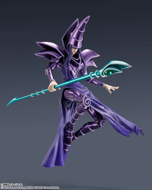 Yu-Gi-Oh! Duel Monsters S.H.MonsterArts Dark Magician Action Figure - Image 3