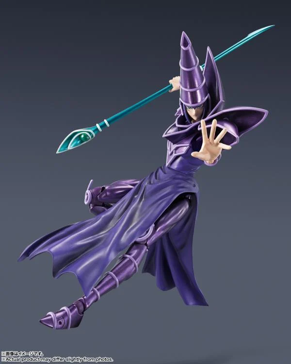 Yu-Gi-Oh! Duel Monsters S.H.MonsterArts Dark Magician Action Figure - Image 4