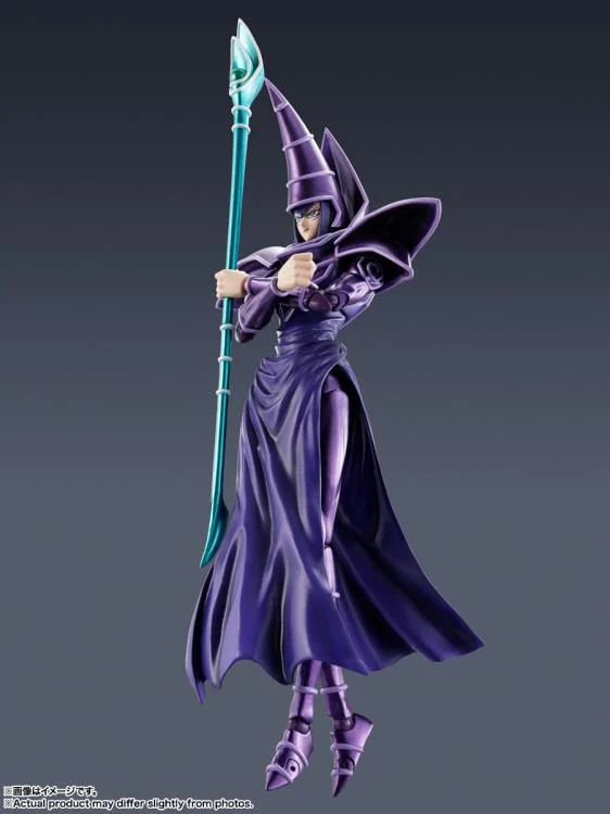 Yu-Gi-Oh! Duel Monsters S.H.MonsterArts Dark Magician Action Figure - Image 5