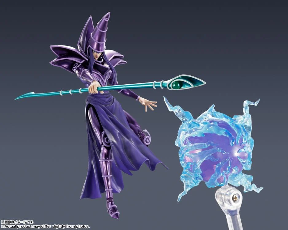 Yu-Gi-Oh! Duel Monsters S.H.MonsterArts Dark Magician Action Figure - Image 6