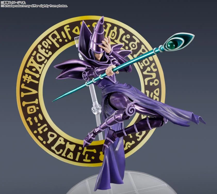 Yu-Gi-Oh! Duel Monsters S.H.MonsterArts Dark Magician Action Figure - Image 7