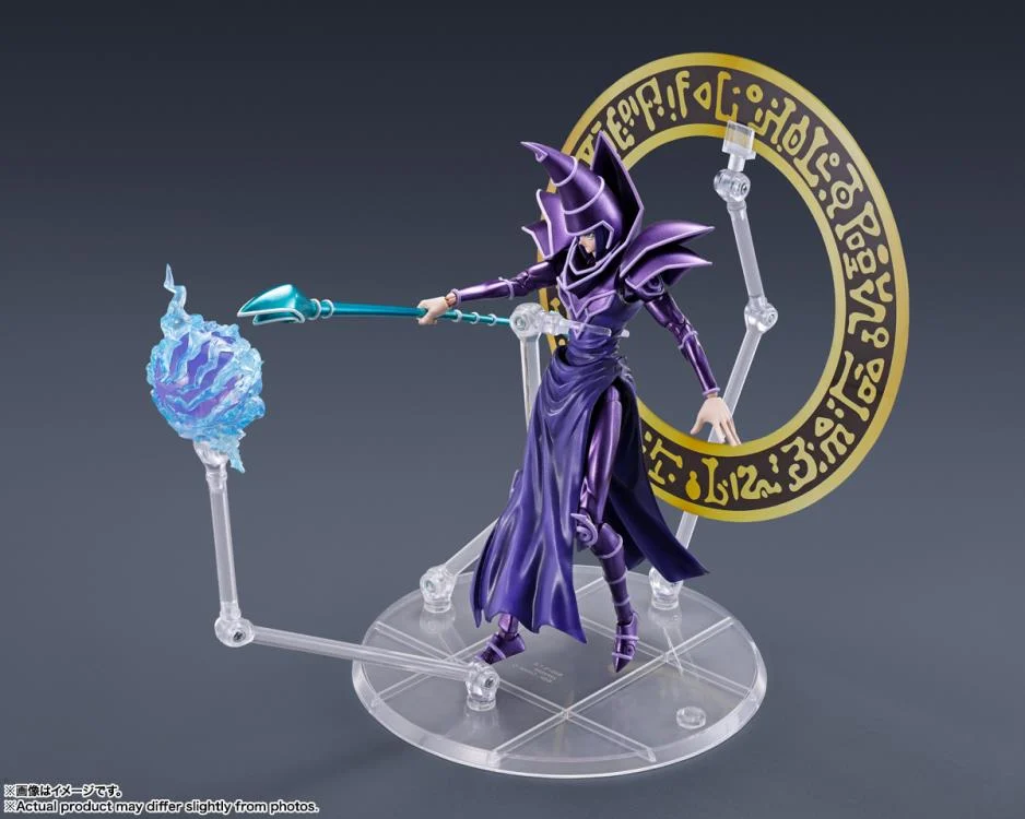 Yu-Gi-Oh! Duel Monsters S.H.MonsterArts Dark Magician Action Figure - Image 8