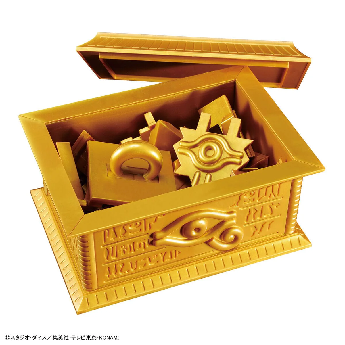 Yu-Gi-Oh! Duel Monsters UltimaGear Millennium Puzzle Gold Sarcophagus Storage Box Model Kit - Image 3