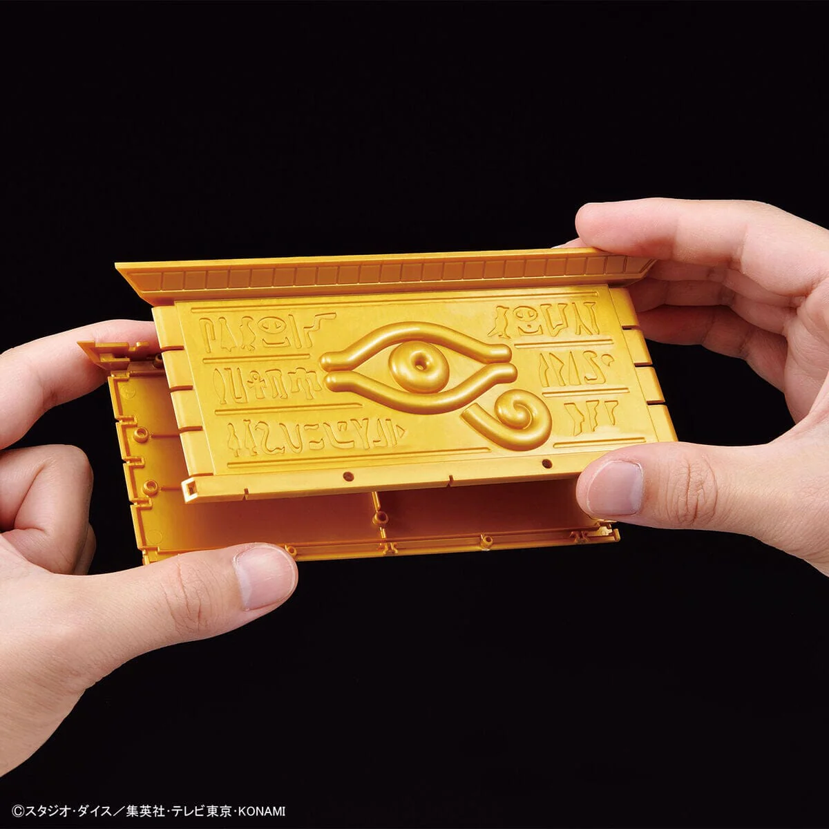 Yu-Gi-Oh! Duel Monsters UltimaGear Millennium Puzzle Gold Sarcophagus Storage Box Model Kit - Image 5