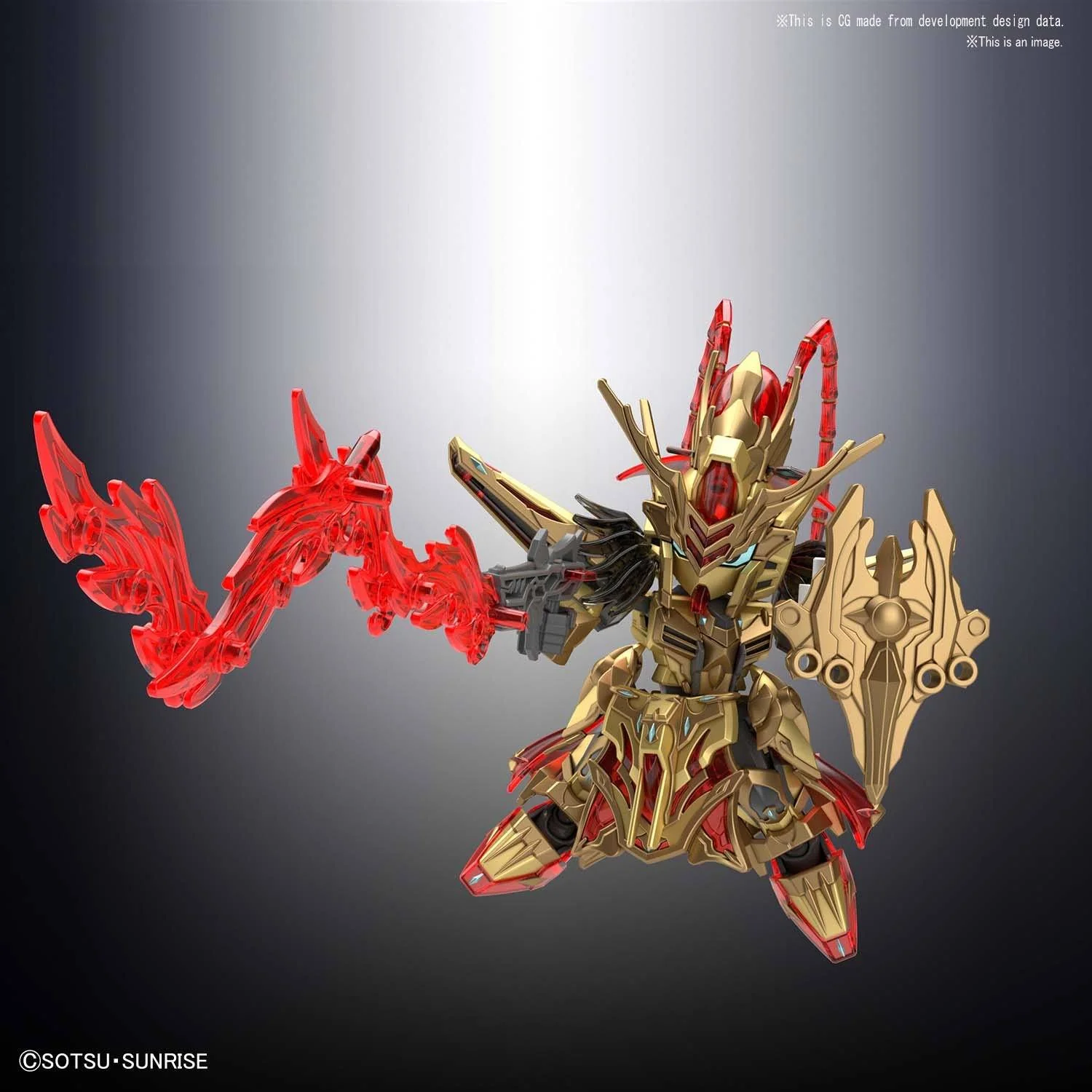 SD Gundam World Sangoku Soketsuden #23 Zhou Yu Akatsuki Model Kit - Image 6