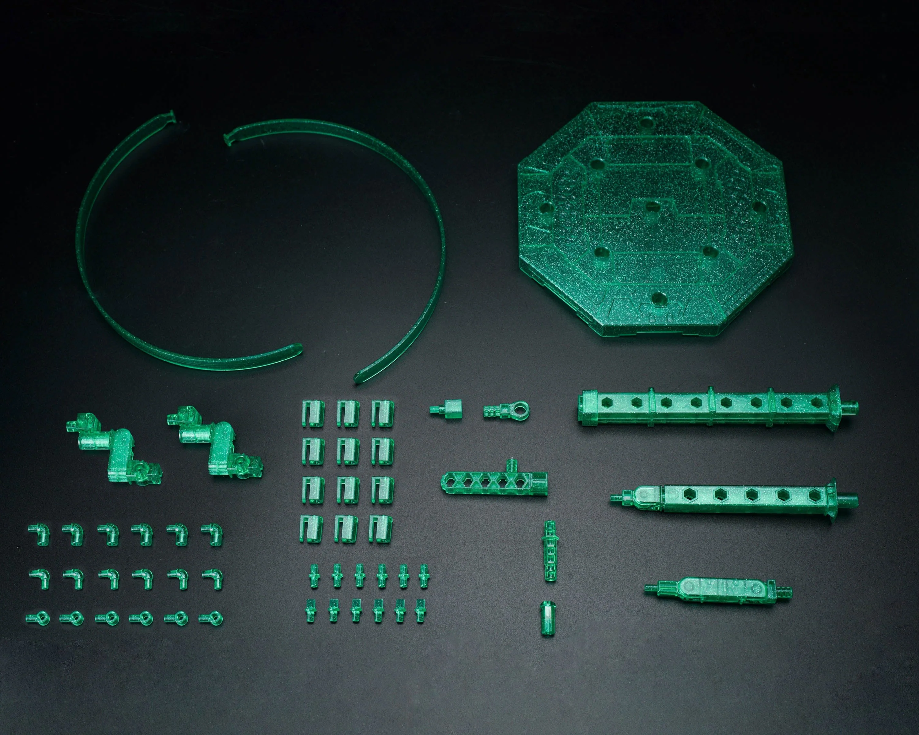 ZJ008B HG/RG 1/144 Floating Effects Base (Transparent Green)