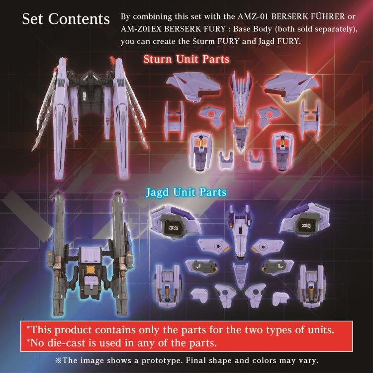 Zoids Adamas Machina AM-Z01CP Berserk Fury Sturm & Jagd Unit Model Kit Accessory Set - Image 2