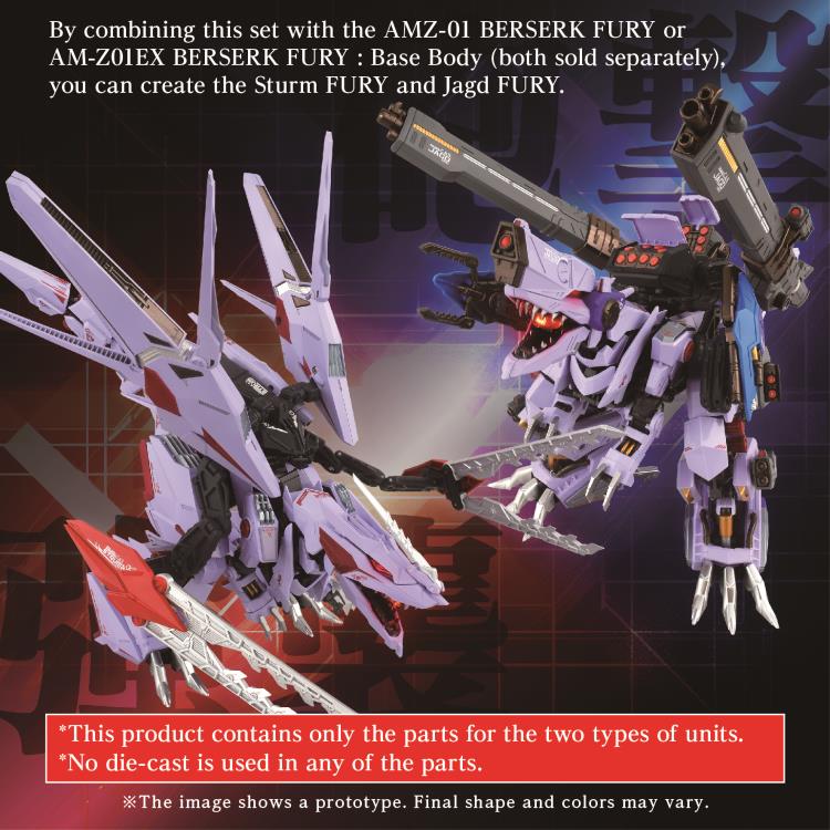 Zoids Adamas Machina AM-Z01CP Berserk Fury Sturm & Jagd Unit Model Kit Accessory Set - Image 3